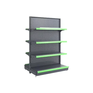 Professional Heavy Duty Metallic Gondola Commercial Supermarket Wall Mount Display Shelving for Industrial Storage