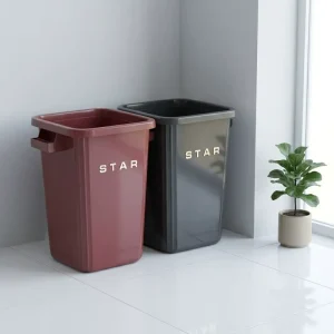 Promotional PP Easy Stacking for High Volume Garbage Collection in Shopping Mall Open Top Rubbish Bin