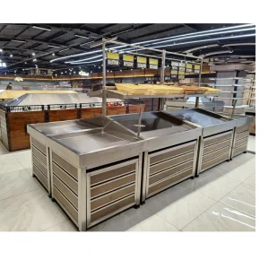 Q235 Metal Milk White Flat Panel Supermarket Display Rack Retail Store Shelf Heavy Duty Supermarket Shelves