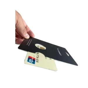 QR Code Printing Recycle Paper Made Tag Holder Credit Card Packaging Box