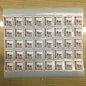 QR Code Running Serial Number Labels Custom Variable Serial Number Barcode Labels Waterproof Oilproof Outside Stickers