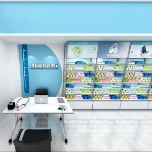QWJYS006 B Drugstore Display Showcase Pharmacy Shelves Display for Medicine Store Design
