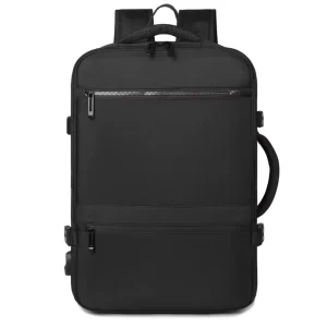 Quality Customized Unisex College Business Laptop Backpack Oxford Zipper Closure USB Anti Theft Waterproof Polyester Large