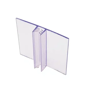 RY U02 Transparent Eco Friendly Food Grade PVC Adhesive Label Strips Price Tag Holder for Supermarket Display Supply