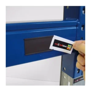 Rack and Shelf Strip Metal Magnetic Label Holder Price Tag Labels