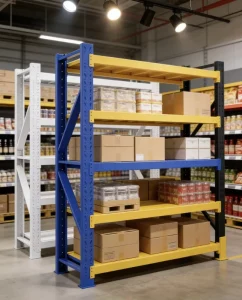 Racks and Shelves Display Stand for Supermarket and Retail Store Organization with Metal Shelving Unit