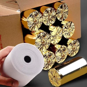 Receipt Paper Rolls Thermal Paper Rolls Logo Trademarks Factory Price Support Printing 2 1/4×40 Mm Thermal Printer