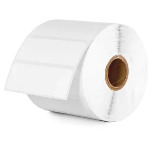 Recyclable Blank White Custom Printing Direct Thermal Barcode Paper Labels Sticker Rolls