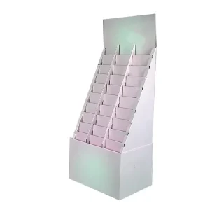 Recyclable Floor Retail Store Display Unit Stand Chocolate Bar Rack for Candy Food Beverages Cardboard Display Stand