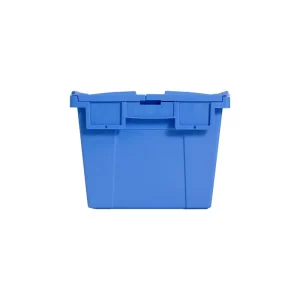 Recyclable PP Industrial Plastic Nesting Box Moving Box Lid Tote Bins for Supermarket Grocery Storage