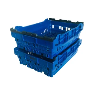 Recyclable PP Stackable Nestable Mesh Plastic Food Storage Bins Direct Plastic Crate Logistics Storage Box