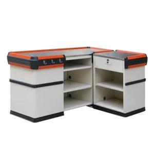 Restaurant Retail Store Cashier Table Customizable Supermarket Checkout Counter Store Cashier Desk