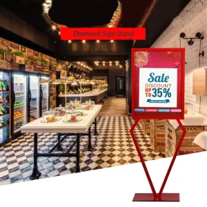 Retail Advertising Display Poster Stand Sidewalk Display Sign Holder