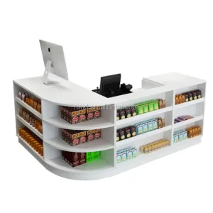 Retail Check Out Counter ISO9001 CE 10-15 Workday Durable 5pcs Small