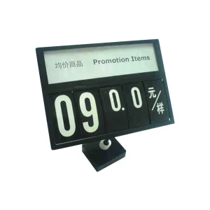Retail Display Flip Chart Supermarket Price Sign Board with Magnetic Holder Stand