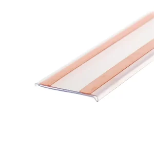 Retail Merchandising Fixtures Custom Displays Supermarket PVC Price Holder Plastic Shelf Talker Label Holder