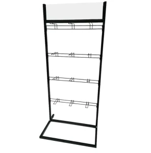 Retail OEM ODM Candy Display Free Standing 4 Layers with 12 Euro Hooks Snack Stand