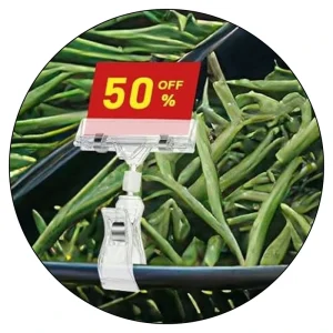 Retail Price Holders Label Clips Price Strips Holders ABS Clear for Hardware Store