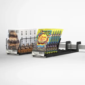 Retail Shelf Pusher System Auto Feed Product Organizer Supermarket Display Divider
