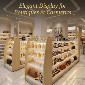 Retail Shelves Store Furniture Make Up Retail Commercial Counter Convenience Store Shelves Double Sided