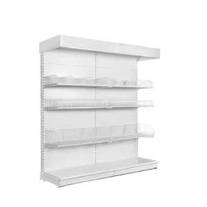 Retail Store Fixtures Shopfitting Supermarket Metal Shelf