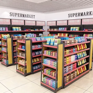 Retail Store Rack Supermarket Shelf Gondola Shelving Shelf Store Metal Display Shelf Supermarket Equipment
