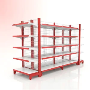 Retail Store Shop Wall Display Rack Indonesia Island Gondola Shelving Unit Steel Storage Rack Supermarket Shelf