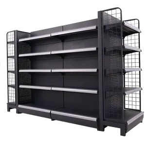 Retail Store Usage Display Rack Shelves Shelving Light Duty Supermarket Shelf Double-Sided Storage Shelves