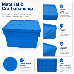 Retail Supermarket Display Bin Options Custom Logo Printing Brand Promotion Merchandise Display Logistics Plastic Crate