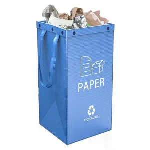Reusable Snap Button Storage Bag Easy Clean Woven PP Material for Household Agriculture Garbage Promotion Use in Community