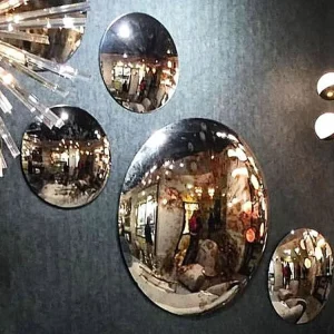 Road Safety Decorative Shop Wall Monitoring Small Acrylic Convex Mirror Round Surveillance 360 Mirror