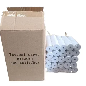 Rolling Paper Receipt POS Coreless 57mmx30mm Paper Cash Register 57mm 80mm Thermal Paper Roll