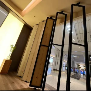 Rotating Display Stand for Wood Flooring Tile and Stone Display Shelf Metal Wallpaper Rack