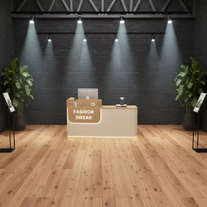 Rustic Style Clothing Store Cashier Counter Shop Small Beauty Salon Hairdressing Front Reception Desk Women’S Clothing Counter