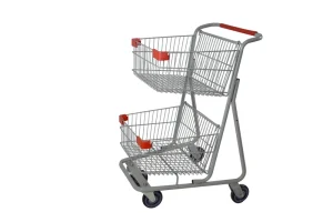 SCE 1 Unfolding and Steel Supermarket Shopping Trolley