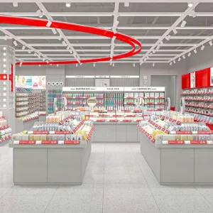 SHGS A Cosmetic Store Design Lifestyle Pavilion Series Cosmetic Store Fixtures for Skincare Store Display Furniture