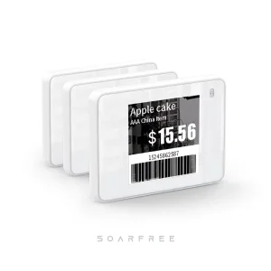 SOARFREE 1.54″ IP54 Color E Paper Electronic Shelf Label Edge Labels Digital Price Tag Labels Price Tag Talker Holders