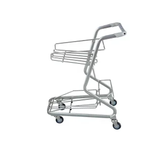 SXD-5 Unfolding Hand Trolley Mesh Structure 3” PU Wheels Steel Construction Zinc Powder Coated Anti-Corrosion