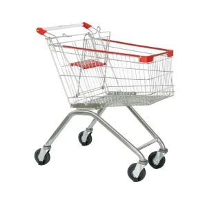 SXD 80A Smart Shopping Cart Metal Supermarket Trolley with Four Wheels and Baby Chair