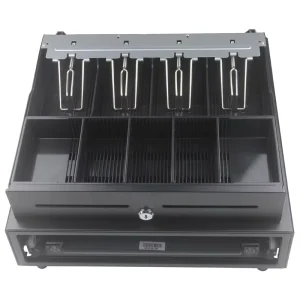 Secure Under Counter Cash Drawer Safe Money Box with Lock for Shop Cash Storage Checkout Counters