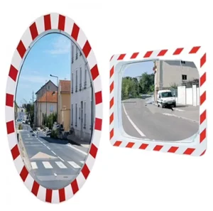 Security Mirror PC Convex Traffic Mirror Wide Angle Curved Safety Mirror for Outdoor Indoor Driveway Road