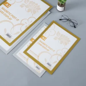 Self Adhesive A3 Wall Mounted Magnetic Paper and Photo Frame PVC Sign Holder for Office Store Supermarket or Mall