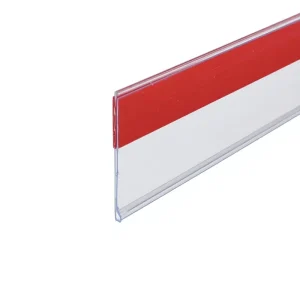 Self Adhesive Memo Name Card Data Strip Label Holder Scanner Rail Tag Shelf Edge Sign Frame for Supermarket Supplies