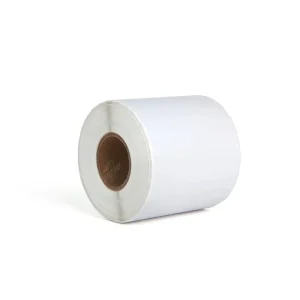 Semigloss Eco Friendly Art Paper Barcode Thermal Transfer Labels Self Adhesive Round 50X30x500