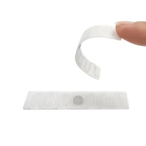 Sewing RFID Waterproof Printable Barcode QR Code UHF 70*15mm UCODE 9 Textile COB Laundry Labels for Hotel Hospital Industry