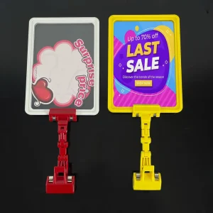 Shape Free Price Holder ABS Clear Display Clip for Supermarket Shelf Price Tag Holder