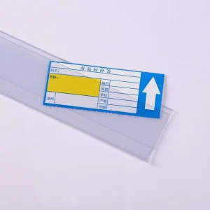 Shelf Adhesive Strip Label Strip Flat Plastic Strip Price Strip Supermarket Price Tag Strip