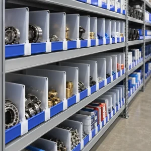 Shelf Divider for Industrial Storage Rack Adjustable Plastic and Metal Partition Board for Warehouse Shelf Organization