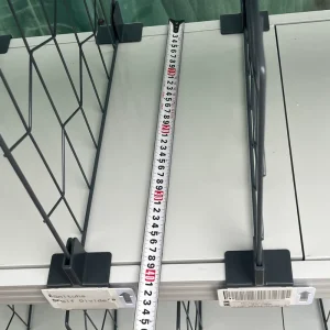 Shelf Divider with Price Tag Channel PVC and Wire Mesh Partition with Label Slot for Organizing Products on Retail Racks