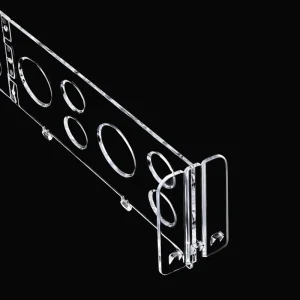 Shelf Gravity Flow Sliding Pad with Adjustable Plastic Divider Tracks